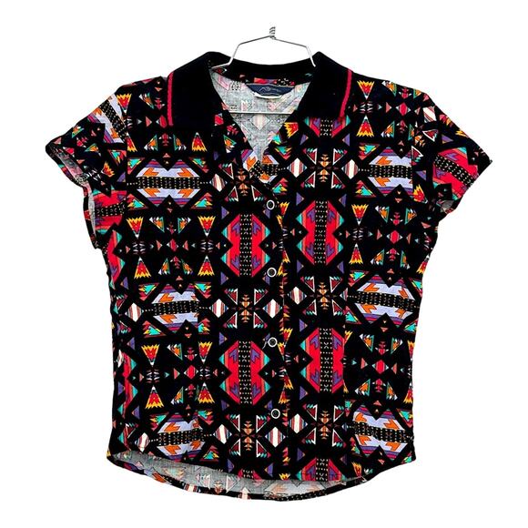 Vintage printed polo shirt - Picture 1 of 6